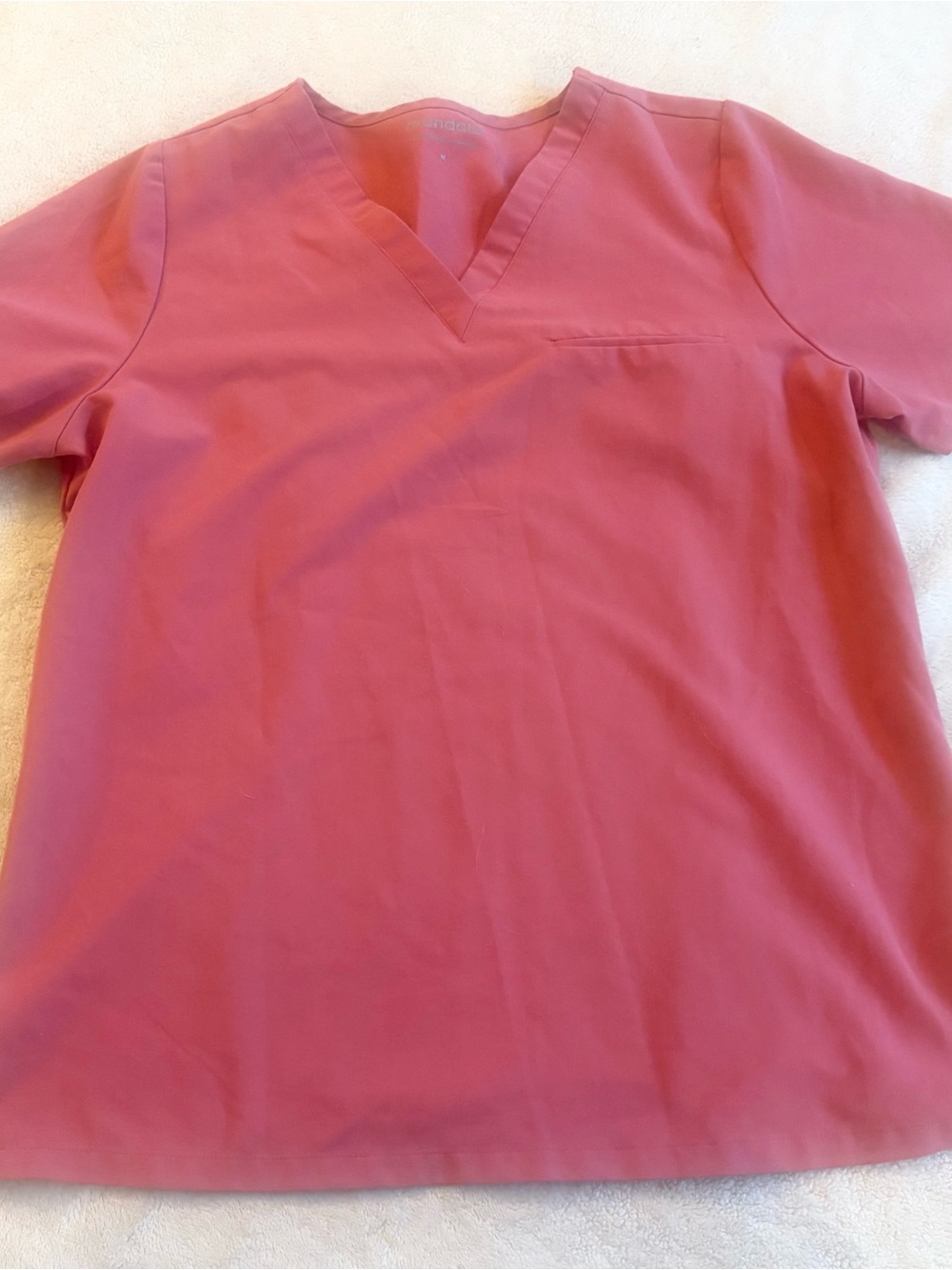 Mandala Scrub Top Mauve Pink